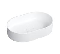 Omnires White Bathroom Sink Made of Composite OVO M matt-OVOUNBM