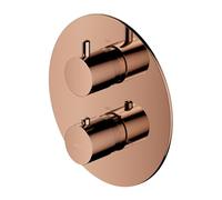 Omnires Y1236ROCP Surface Element of The Thermostatic Shower and Bath tap which is Mount Under The Plaster Y-copper-Y1236ROCP, Copper