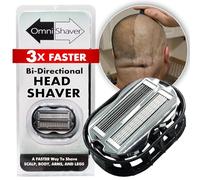OmniShaver Head Shaver for Bald Men | Premium Ladies Razors for Women to Shave Legs, Arms, Body | Self Clean Bald Head Shaver for Men | Black Razor Blades for Men