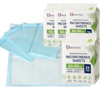 Omnitex 60 x 90cm Incontinence Bed Pads - 1400ml - 2000ml Disposable Absorbing Sheets (100x Pads - Premium (1400ml))