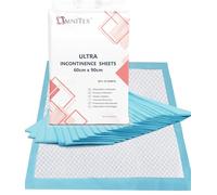 Omnitex 60 x 90cm Incontinence Bed Pads - 1400ml - 2000ml Disposable Absorbing Sheets (25x Pads - Ultra (2000ml))
