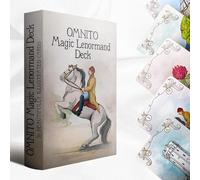 OMNITO Borderless Oracle Magic Lenormand Deck | Wisdom Cards for Love and Life | Mystical Vintage 36-Card Set with Guide Book for Soul, Destiny, and Fortune Reading