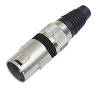 Omnitronic 30200089 XLR plug Black Durable Metal Reliable Audio Co...