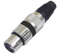 Omnitronic 30200111 XLR socket black plastic socket