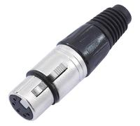 Omnitronic 30208425 XLR socket Black Reliable 3-pin connection for...