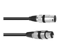Omnitronic 30220768 5 Pole XLR Cable 3m Male to Female Black Secur...