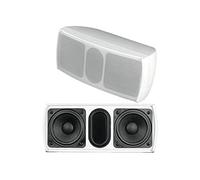 Omnitronic Casse Acustiche Diffusori Passivi la Coppia da Muro woofer da 2,530watt OD-22