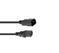 OMNITRONIC Cold Appliance Extension 3 x 0.75 1.5 m Black