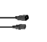 OMNITRONIC Cold Appliance Extension 3 x 1.0 1 m Black