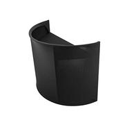 OMNITRONIC Curved Mobile Event Stand | Portable DJ Table with Cover for Mobile Applications