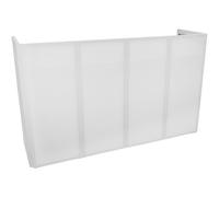Omnitronic Large Mobile DJ Stand with White Scrim Cover