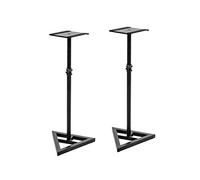 OMNITRONIC MO-5 Monitor Stands, 2 Monitor Stands, Extendible from 75 to 130 cm, Each Maximum Load 30 kg