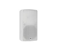 OMNITRONIC ODP-208T Installation Speaker 100 V White Weatherproof 8 Inch Wall Speaker with Bracket, 37.5/75/150 W RMS