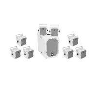 Omnitronic Set BOB-10A White + 8 x BOB-4 White PA System Speaker 900W DJ Disco