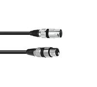 Omnitronic 3022050N XLR Lead Black 3m Durable Audio Connection Cable