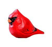 OmniVeyi Northern Cardinal Hand Carved Wooden Bird Ornament Home Decor | Handcrafted wooden cardinal ornament with handpainted detail, delivers calm vibe, ideal gift for bird lovers & cottage decor
