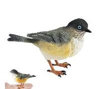 OmniVeyi Realistic Tit Bird Figurine, Plastic Decorative Bird Ornament, Lifelike Animal Statue for Home Garden Patio Yard Lawn Indoor Outdoor Decoration, 11x4.5x7cm