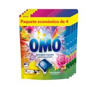 OMO Rose Blossom Laundry Capsules - 168 Capsule (42 Capsule x 4 Pack) 20 g Each - Powerful Stain Removal with Long-Lasting Fragrance, Up to 14 Days of Wash-to-Wash Freshness, Dissolves Fast