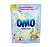 OMO Washing Capsules Marseille Soap - Deep Cleaning with Strong Stain Removal, Fragrance up to 14 Days, Quick Dissolving, Suitable for Cold Wash & 30 Minutes Short Wash - 42 Capsules of 20 g