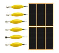 omocatch 12 Pack Fingerboard Grip Tape Sticky Foam Sticker Replacement with Screwdriver & Nut Driver Tool for Finger Skateboards