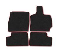 Omoda 5 Petrol (2024+) Car Mats Tailored Fit Carpet Floor Mats Non Slip Red Trim Full Coverage Compatible Accessory Front Rear Set Anti Slip Granulated Backing Hand-Finished Clips