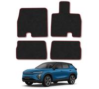 Omoda e5 (2025+) Car Mats [Electric Models] Accessories Tailored Fit Carpet Floor Mats Non Slip Red Trim Accessory Full Coverage Compatible Front Rear Set Anti Slip Granulated Backing Hand-Finished