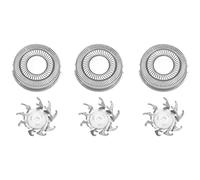 omolly 3 Pcs Replacement Shaver Heads, R6 R8 Shaver Accessories Replacement, Men's Electric Rotary Shaving Blades, Stainless Steel Cutting Heads, Trimmer Accessories