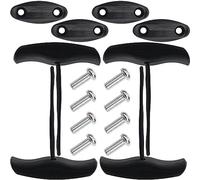 Omoojee 4 Pack Kayak Handles, Canoe Carry Handles Replacement with Cord & Pad Eyes, Kayak Accessories