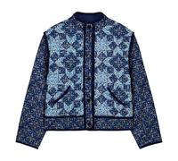 Omotayo Midnight Star Patchwork Organic Cotton Jacket - Women's Collection Blue S / FR 36