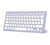 OMOTON Bluetooth Keyboard for Mac, Wireless keyboard for Apple MacBook Pro/Air, iMac, iMac Pro, Mac Mini, Mac Pro, QWERTY UK Layout, Purple