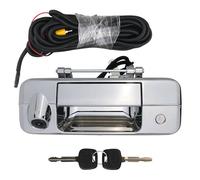omoZone Backup Camera Tailgate Handle Rear View Camera Liftgate Latch Handle with Key Lock Cylinder Chrome Compatible with 2007-2013 Toyota Tundra Replaces 69090-0C051 690900C051