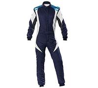Omp First Evo Suit Navy Blue/Cyan Size 54 Fia 8856-2018