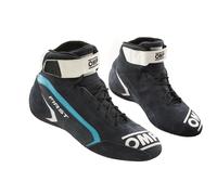 OMP First FIA 8856-2018 Suede Racing Motorsport Shoes Navy Blue