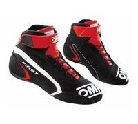 Omp First Race my2021 Red/Black Size 42 Fia 8856-2018, Unisex Adult Boots, Standard, EU