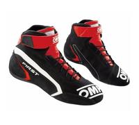 Omp First Race my2021 Red/Black Size 44 Fia 8856-2018, Unisex Adult Boots, Standard, EU