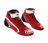 Omp First Race my2021 Red/White Size 41 Fia 8856-2018, Unisex Adult Boots, Standard, EU