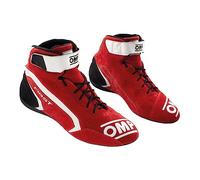 Omp First Race my2021 Red/White Size 45 Fia 8856-2018, Unisex Adult Boots, Standard, EU