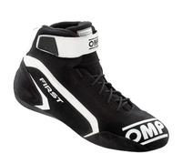 Omp my2021 First Race Trainers Black/White Size 41 Fia 8856-2018, Unisex Adult Boots, Standard, EU