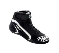 Omp my2021 First Race Trainers Black/White Size 44 Fia 8856-2018, Unisex Adult Boots, Standard, EU