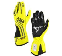 Omp Racing Gloves One EVO-X MY24 FIA 8856-2018, Fluo Yellow, Size XS