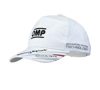 OMP Racing Spirit Baseball Cap Lightweight Cotton Black White Adult and Children
