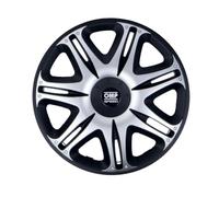 OMP SPEED SET 4 HUBCAPS GHOST BLACK/SILVER 15 INCHES