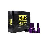OMP SPEED Set of 20 Wheel Screws with Metric M12 x 1.25 17/19 Long Threaded 27 mm Purple and Material DIN 10.9