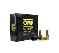 OMP SPEED Set of 20 Wheel Screws with Metric M12 x 1.5 Wrench 17/19 Long Threaded 27 mm Yellow and Material DIN 10.9