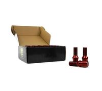 OMP SPEED Set of 20 Wheel Screws with Metric M14 x 1.5 Wrench 17/19 Long Threaded 27 mm Red and Material DIN 10.9