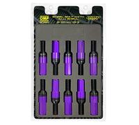 OMP SPEED - Set of Performance Screws with Aluminium Protection, M12X1.25, HEX: 17-19, L: 28 mm, Colour: Purple