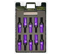 Omp Speed Set of Performance Screws with Aluminium Protection M14 x 1.5 Hex 17-19, L 28 mm, Purple Aluminium 7075 + DIN 12.9, 20 + 1 per box