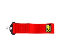 OMP TOW HOOK STAINLESS STEEL 100 MM INTERNAL DIAMETER RED FABRIC MATERIAL