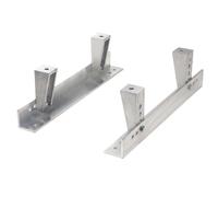 OMP Universal Aluminium Seat Base Mounts, Pair Fits Renault 5 (Super 5) 85-90