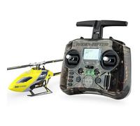 OMPHOBBY M1 EVO RTF Helicopter, Dual Brushless Motors 6CH Direct-Drive Mini RC Helicopters for Adults, 3D Flight Heli with Pocket Remote Control, OMP M1 Upgraded Version Ready to Fly Yellow